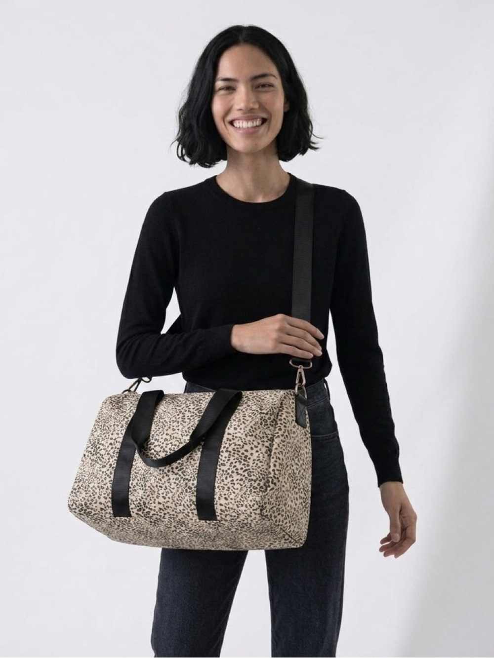 Mali + Lili Signature Animal Print Weekender Bag